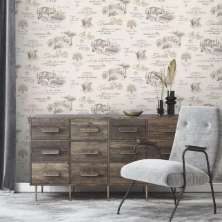 Обои флизелиновые 10х1,06 м EcoLine Тоскана 11372-02 К2954