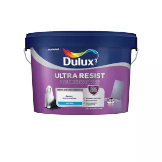 Краска интерьерная Dulux Ultra Resist Гостиные и Офисы белая (база BW) 2,5 л