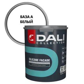 Краска фасадная силиконовая 0,9 л белая (база A) DALI COLLECTION SILICONE FACADE