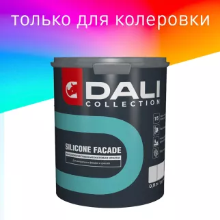 Краска фасадная силиконовая 0,9 л прозрачная (база С) DALI COLLECTION SILICONE FACADE