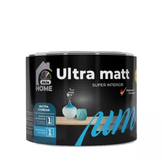 Краска для стен и потолков белая (база 1) 0,4 л dufa HOME Ultra Matt