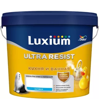 Краска для кухни и ванной прозрачная (база BC) 4,5 л Luxium Ultra Resist