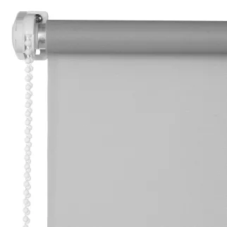 Рулонная штора тканевая 100х160 см серая