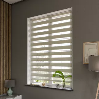 Рулонная штора день-ночь 100х150 см Нива бежевая