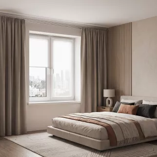 Рулонная штора 40х160 см NEODECO Модерн белая