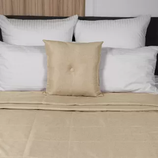 Покрывало стеганое BOSFOR рогожка 220х240 см бежевое