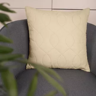 Подушка декоративная SCANDI замша кремовая 45х45 см