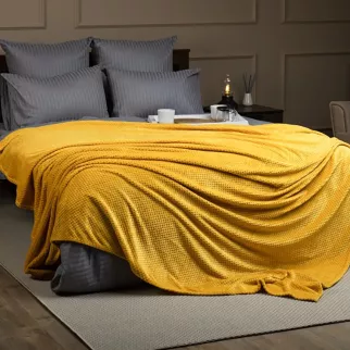 Плед Кубики 150х200 см желтый