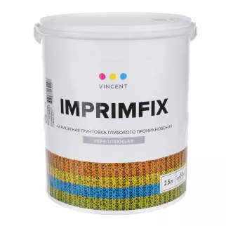 Грунтовка глубокого проникновения VINCENT Imprimfix 2,5 л