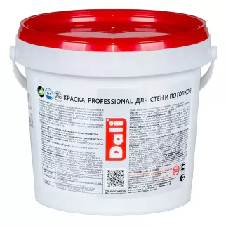 Краска моющаяся акриловая Dali Professional прозрачная (база C) 0,9 л