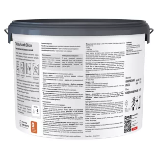 Краска для фасадов и цоколей силикон-модифицированная TIKKIVALA Facade Silicon прозрачная (база C) 9 л