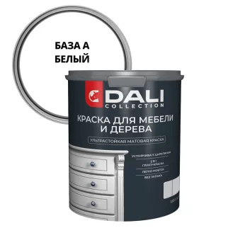 Краска для мебели и дерева 0,85 л белая (база A) DALI COLLECTION