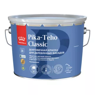 Краска для деревянных фасадов TIKKIVALA Pika-Teho Classic прозрачная (база C) 9 л