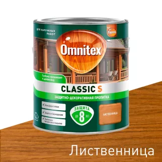 Пропитка защитно-декоративная алкидная лиственница 2,5 л Omnitex Classic S