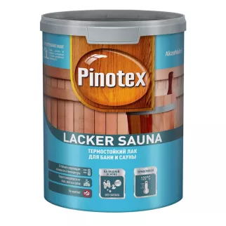 Лак для бани и сауны Pinotex Lacker Sauna термостойкий 1 л