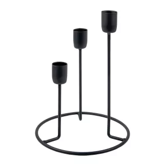 Подсвечник Fancy высота 20 см черный