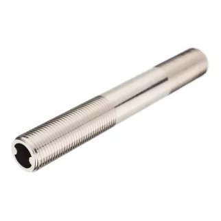 Ниппель удлиненный СТМ 1/2"x150 мм НР-НР латунь хромированная - baucenter.ru Ниппель удлиненный СТМ 1/2"x150 мм НР-НР латунь хромированная