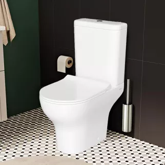 Унитаз компакт Vitra Zentrum безободковый с сиденьем с микролифтом