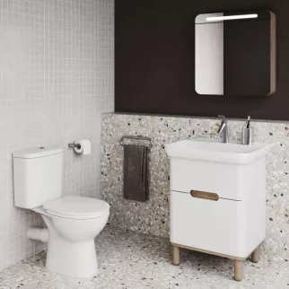 Унитаз компакт Vitra S10 SmoothFlush безободковый с сиденьем с микролифтом