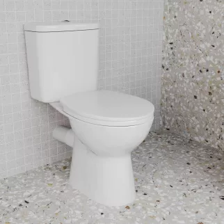 Унитаз компакт Vitra S10 SmoothFlush безободковый с сиденьем с микролифтом