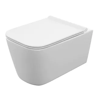 Унитаз подвесной Cersanit Crea Vortex DPL EO slim безободковый с сиденьем с микролифтом