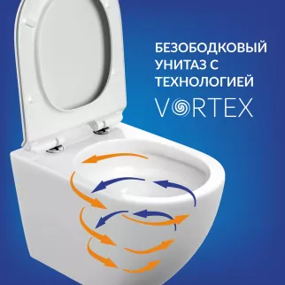 Инсталляция Cersanit Brasko Vortex AQUA50 PRIME P с унитазом и кнопкой хром