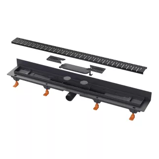 Трап для душа MCH Chudej Medium 650 мм горизонтальный черный