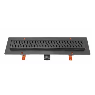 Трап для душа MCH Chudej Harmony 750 мм горизонтальный черный