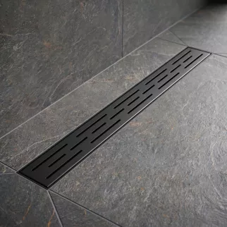 Трап для душа FLUMEN Ems Black 500 мм горизонтальный нержавеющая сталь черный