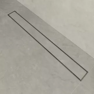 Трап для душа PlastBrno 2в1 850 мм под плитку горизонтальный сатин