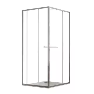 Душевое ограждение FLUMEN DESIGN Ardennes 100х100х195 см прозрачное стекло профиль хром