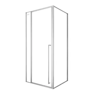 Душевое ограждение FLUMEN DESIGN Orlean 100х100х195 см прозрачное стекло профиль хром