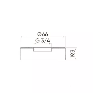 Отражатели для смесителя 3/4' черные 2 шт