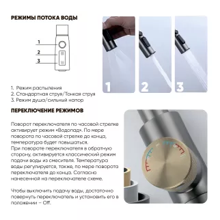 Смеситель для кухни FLUMEN DESIGN Elba черный