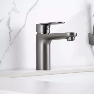 Смеситель для раковины AQUATEK Ника с гигиеническим душем графит