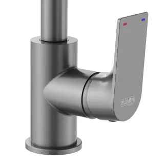 Смеситель для раковины FLUMEN DESIGN Orlean поворотный излив графит