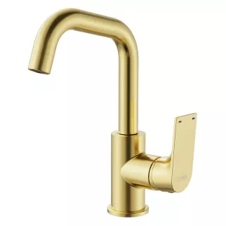 Смеситель для раковины FLUMEN DESIGN Orlean поворотный излив золото