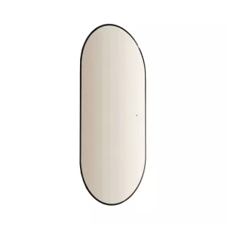Зеркало Silver Mirrors Viva 55х105 см с подсветкой и черной рамкой