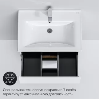 Тумба с раковиной AM.PM X-JOY 65 см подвесная белая
