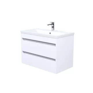 Тумба с раковиной IDDIS Zodiac Х 80 см подвесная белая