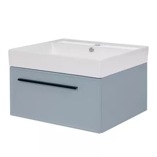 Тумба без раковины FLUMEN DESIGN Аина 80 см подвесная васильковая