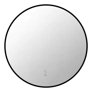 Зеркало Silver Mirrors Монако-Л 2.2 d60 см с подсветкой черная рамка