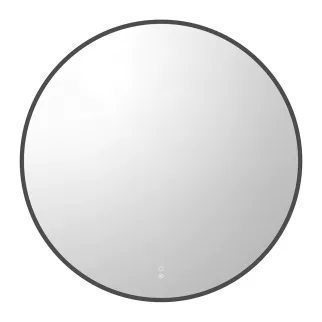 Зеркало Silver Mirrors Монако-Л 2.2 d100 см с подсветкой графитовая рамка