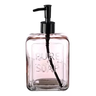 Дозатор для мыла FLUMEN Pure Soap стекло персиковый