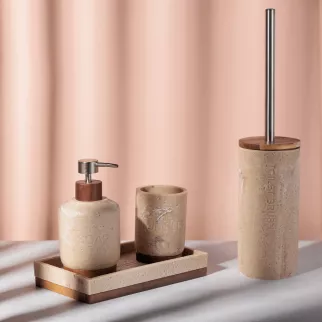 Дозатор для мыла FLUMEN DESIGN Caramel полирезина