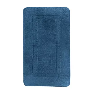 Коврик для ванной Delphinium Моно 45х75 см микрофибра синий