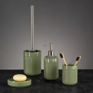 Мыльница FLUMEN Nymph керамика зеленая