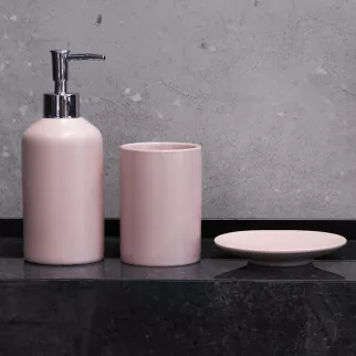 Дозатор для мыла FLUMEN Powder Pink керамика