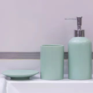 Дозатор для мыла FLUMEN Jungle Green керамика