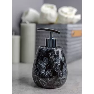 Дозатор для мыла Bath Plus Pietra Black керамика